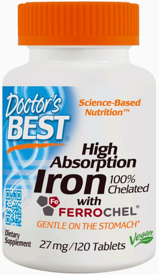 High Absorption Iron 27mg, 120 Tablets