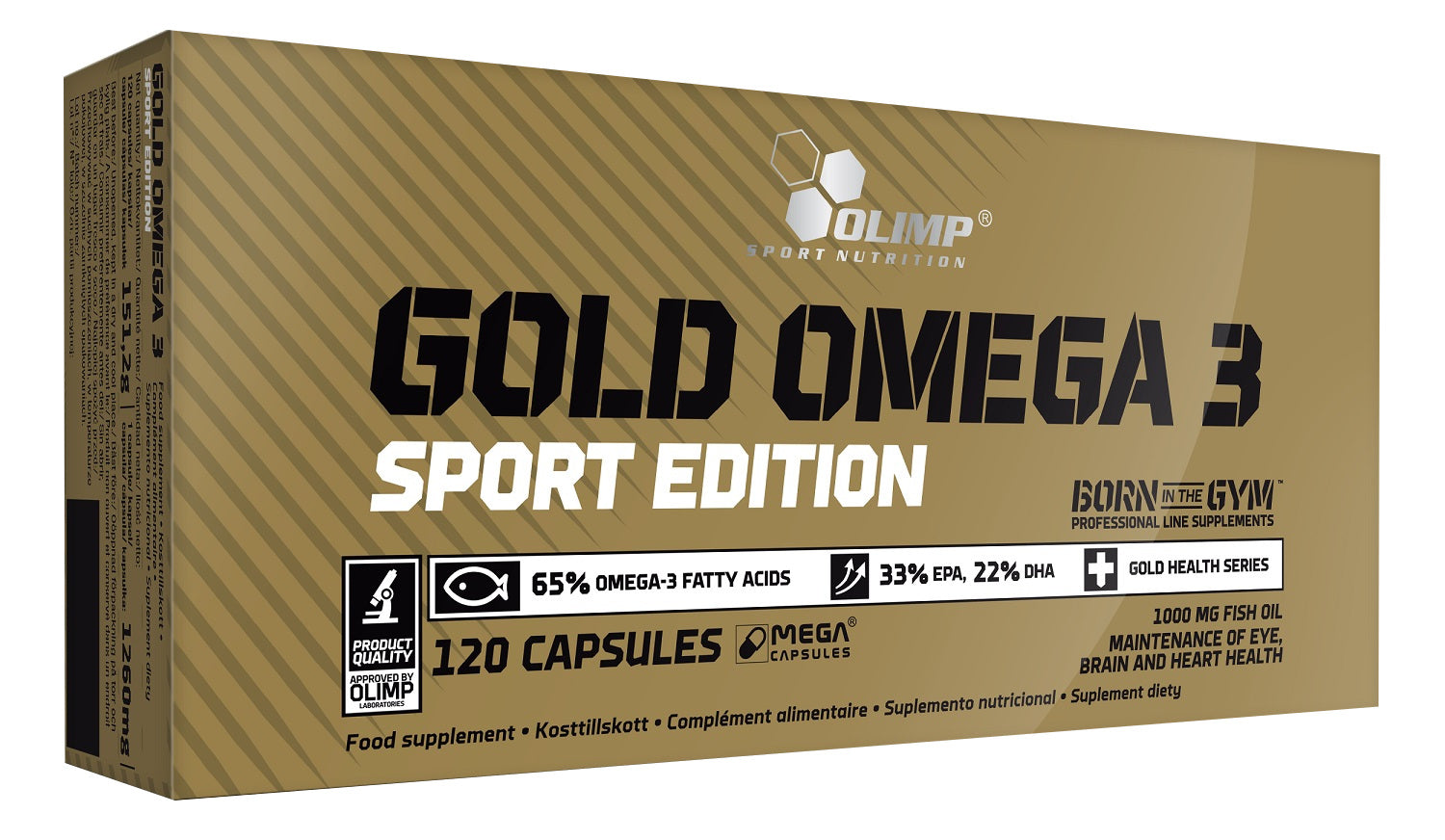 Olimp Nutrition Gold Omega 3 Sport Edition, 120 Capsules