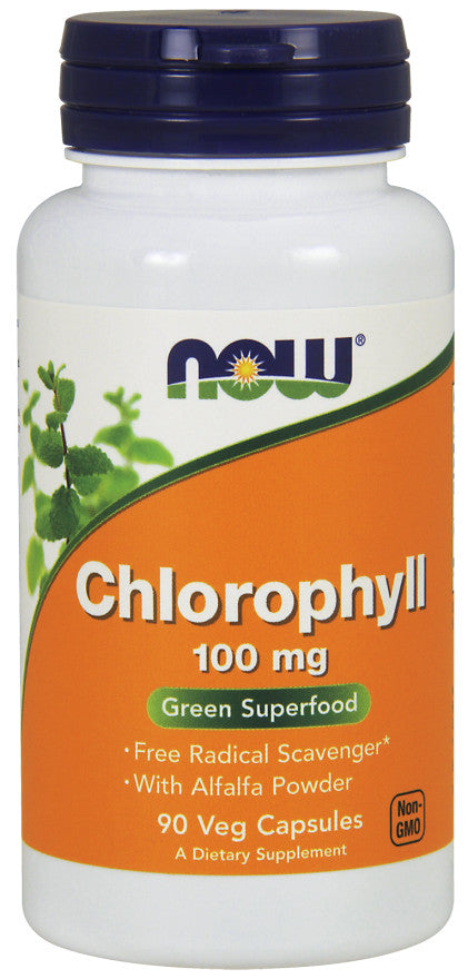Now Foods Chlorophyll 100mg, 90 vCapsules