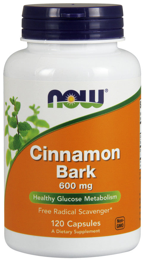 Now Foods Cinnamon Bark 600mg, 120 Capsules