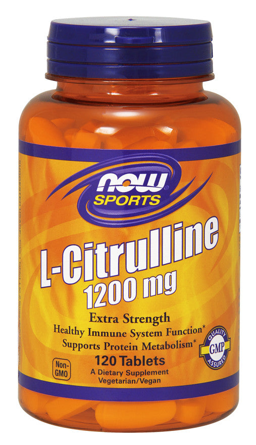Now Foods L-Citrulline 1200mg (Extra Strength), 120 Tablets