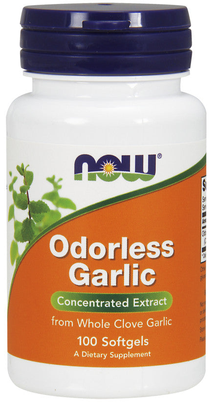 Now Foods Odorless Garlic, 100 Softgels