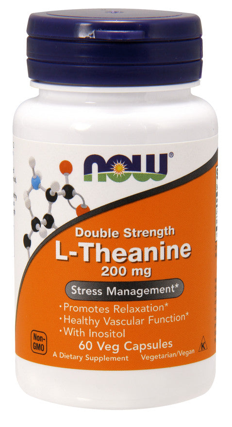 Now Foods L-Theanine with Inositol 200mg, 60 vCapsules
