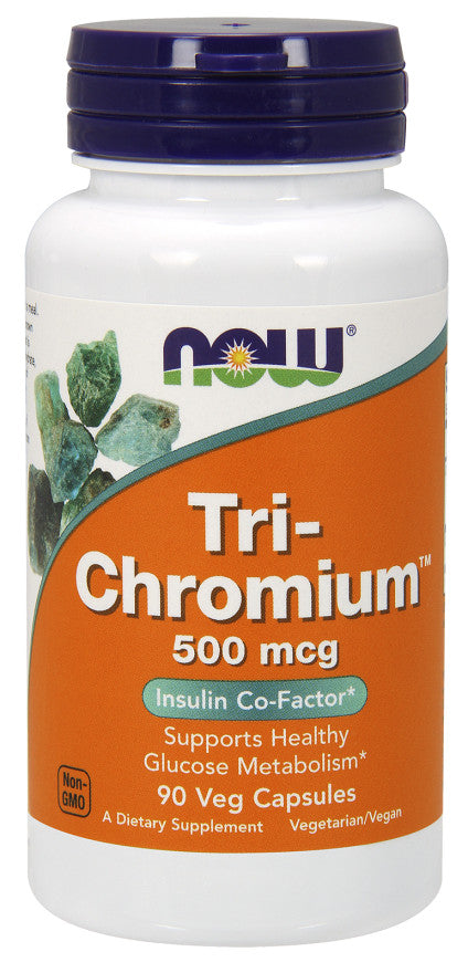 Now Foods Tri-Chromium 500mcg, 90 vCapsules