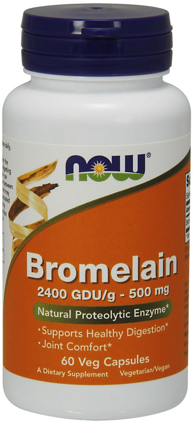 Now Foods Bromelain 500mg, 60 vCapsules