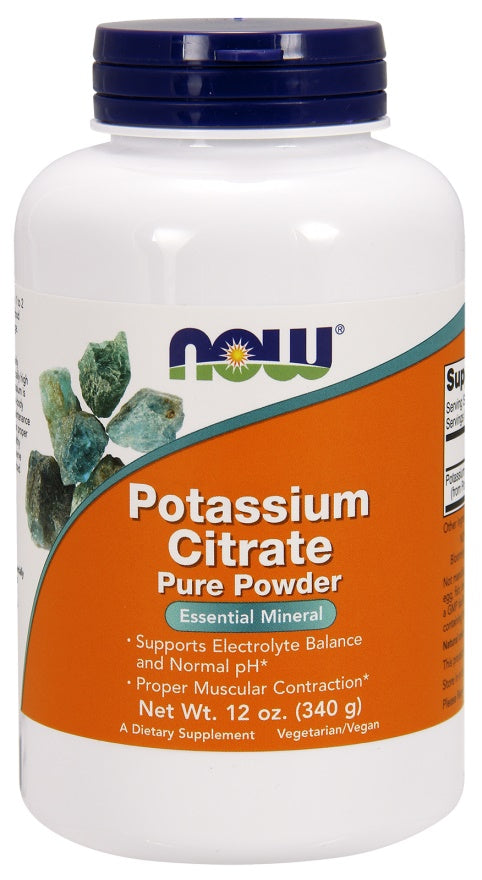 Now Foods Potassium Citrate Pure Powder, 340g