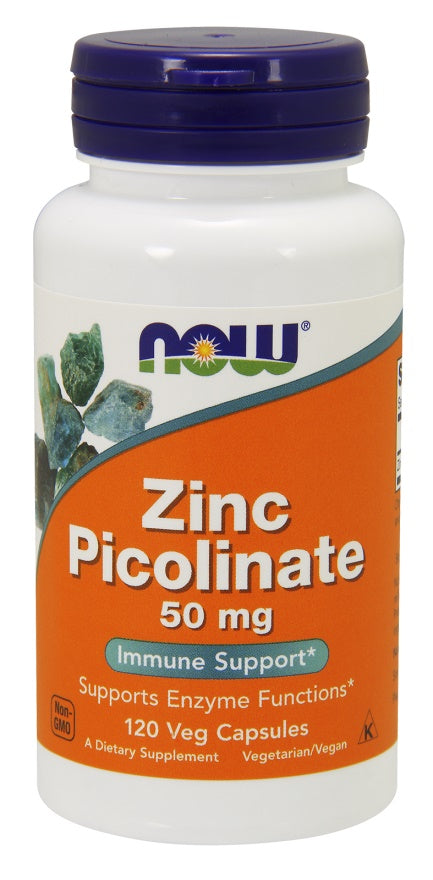 Now Foods Zinc Picolinate 50mg, 120 vCapsules