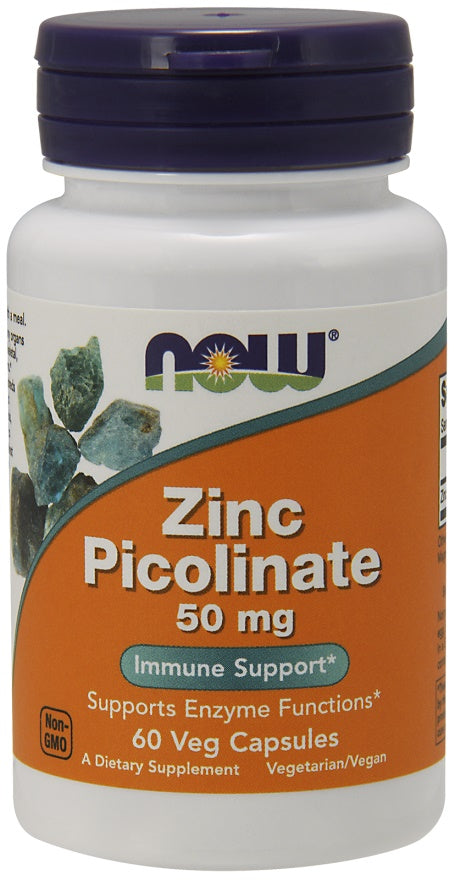 Now Foods Zinc Picolinate 50mg, 60 vCapsules