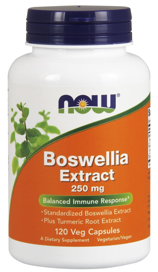Now Foods Boswellia Extract Plus Turmeric Root Extract 250mg, 120 vCapsules