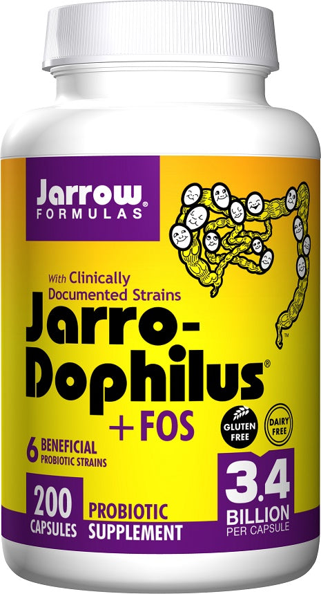 Jarrow Formulas Jarro-Dophilus + FOS, 200 Capsules