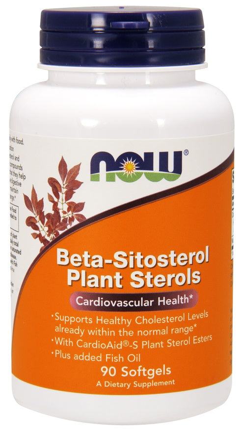 Now Foods Beta-Sitosterol Plant Sterols, 90 Softgels