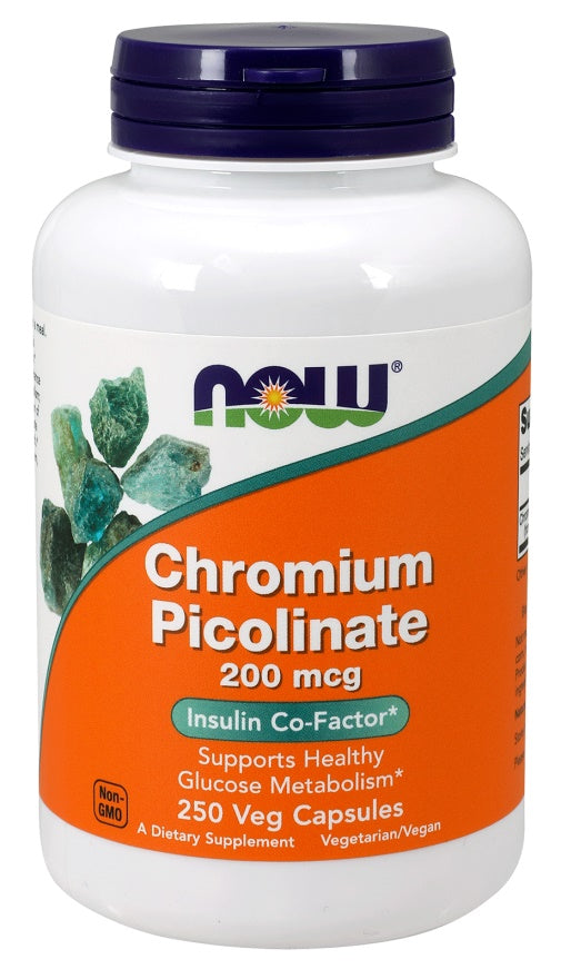 Now Foods Chromium Picolinate 200mcg, 250 vCapsules