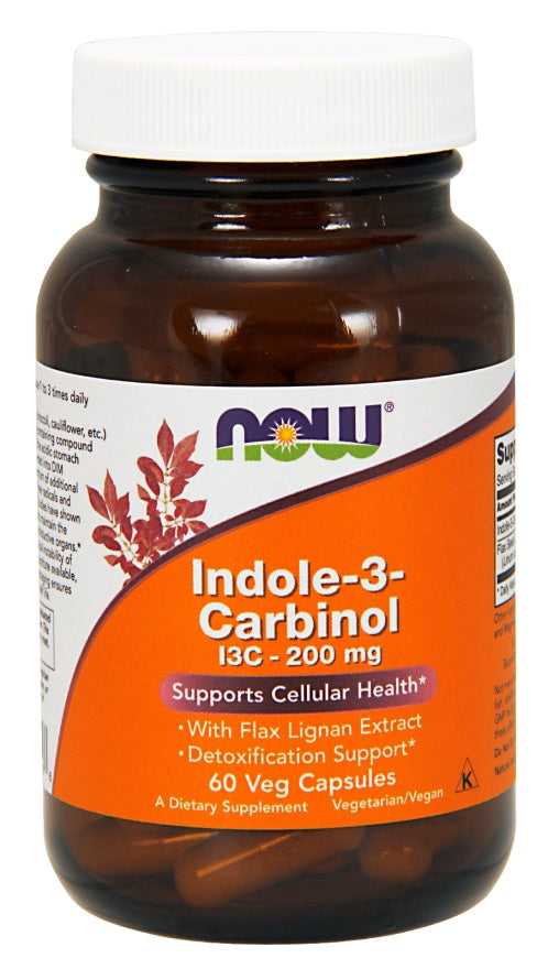 Now Foods Indole-3-Carbinol (I3C) 200mg, 60 vCapsules