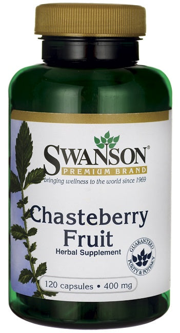 Swanson Chasteberry Fruit 400mg, 120 Capsules