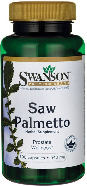 Swanson Saw Palmetto 540mg, 100 or 250 Capsules