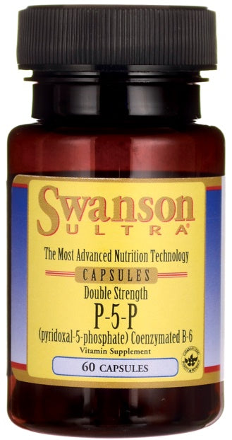 Swanson P-5-P (Pyridoxal-5-Phosphate) Coenzymated Vitamin B-6 40mg, 60 Capsules