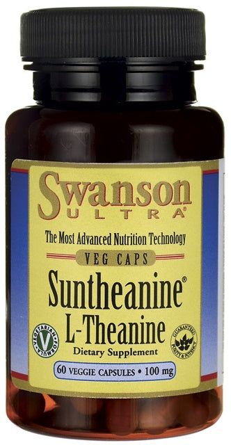 Swanson Suntheanine L-Theanine 100mg, 60 vCapsules
