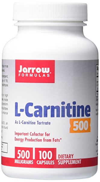 Jarrow Formulas L-Carnitine 500mg, 100 Capsules
