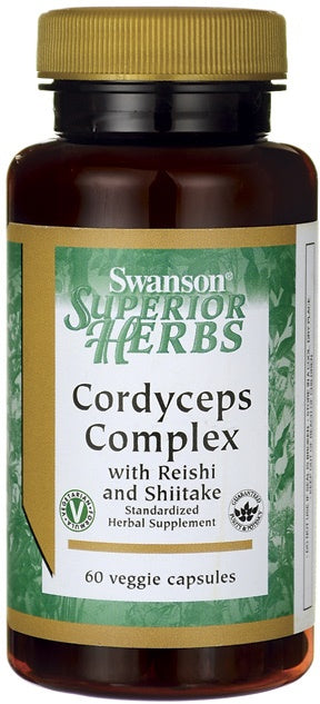 Swanson Cordyceps Complex with Reishi and Shiitake, 60 vCapsules