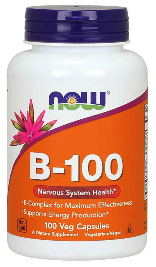 Now Foods Vitamin B-100, 100 vCapsules