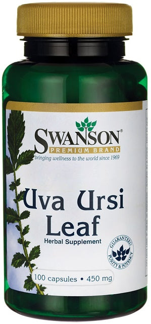 Swanson Uva Ursi Leaf 450mg, 100 Capsules