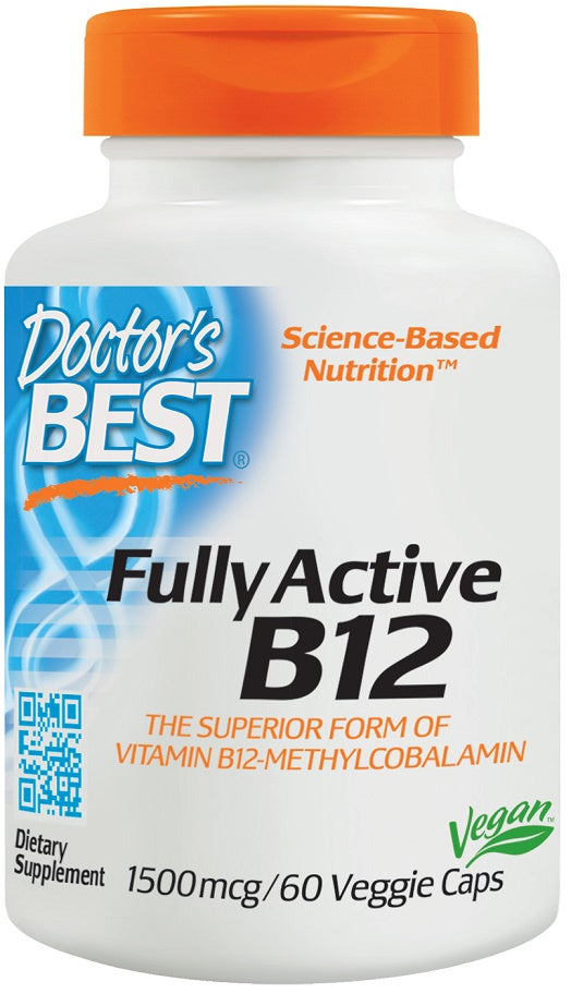 Doctor's Best Fully Active B12 1500mcg, 60 vCapsules