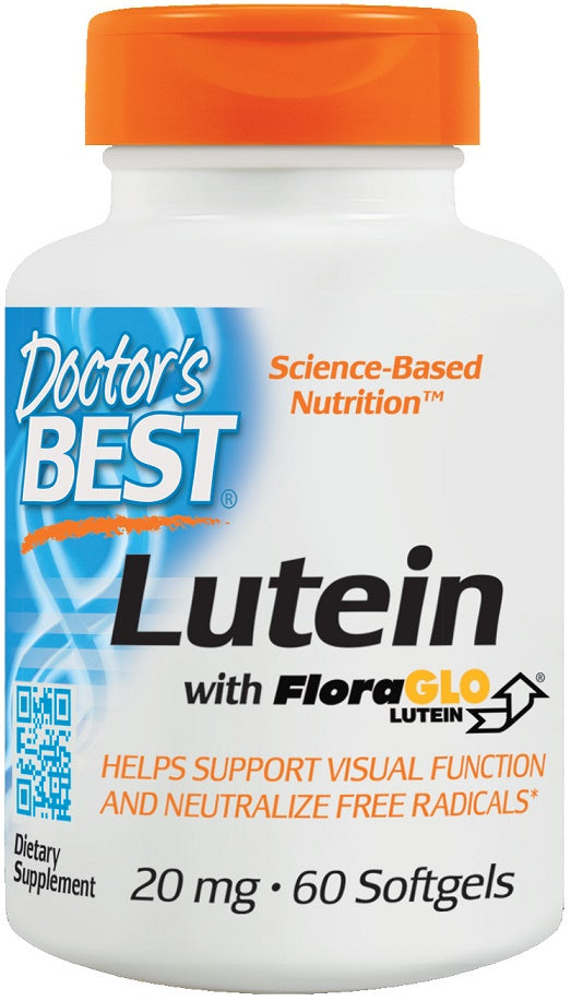 Doctor's Best Lutein with FloraGLO 20mg, 60 Softgels