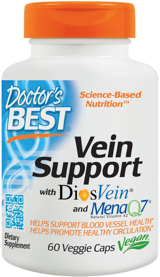 Doctor's Best Vein Support with DiosVein and MenaQ7, 60 vCapsules