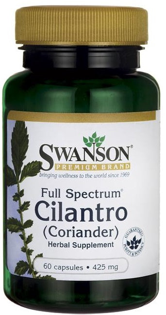 Swanson Full Spectrum Cilantro (Coriander) 425mg, 60 Capsules