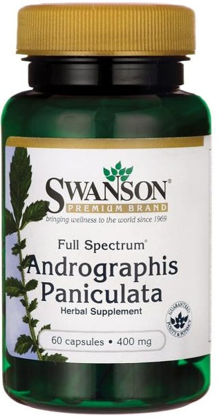 Swanson Full Spectrum Andrographis Paniculata 400mg, 60 Capsules