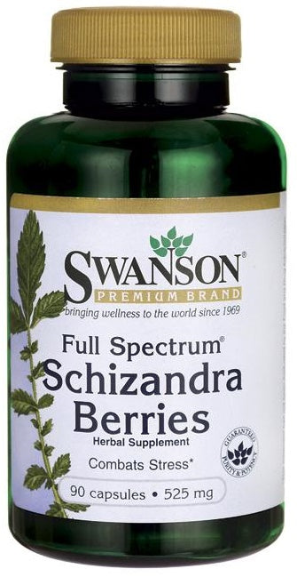 Swanson Full Spectrum Schizandra Berries 525mg, 90 Capsules