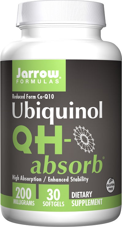 Jarrow Formulas, Ubiquinol QH Absorb 200mg - 30 Softgels