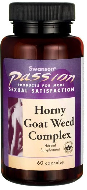 Swanson Horny Goat Weed Complex, 60 Capsules