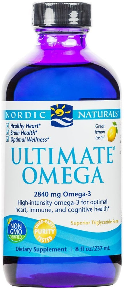 Nordic Naturals Ultimate Omega 2840mg Lemon Flavor, 237 ml.