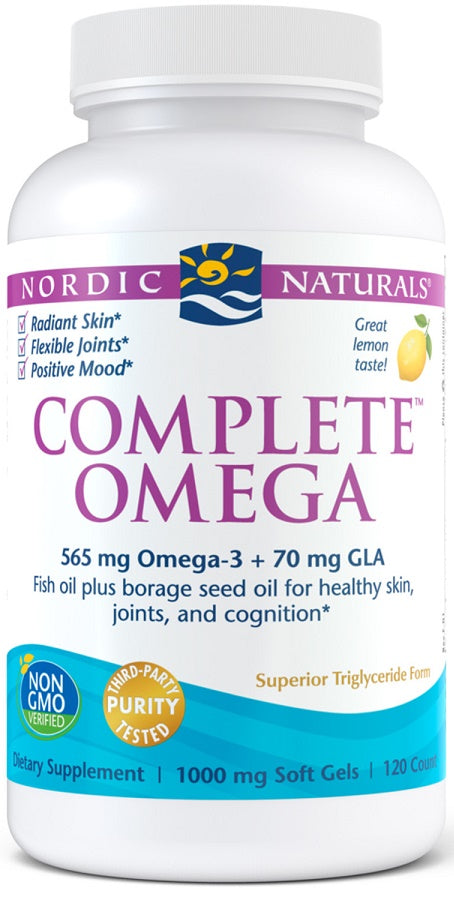 Nordic Naturals Complete Omega 565mg Lemon, 120 Softgels