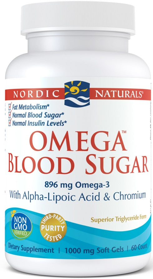 Nordic Naturals Omega Blood Sugar 896mg, 60 Softgels