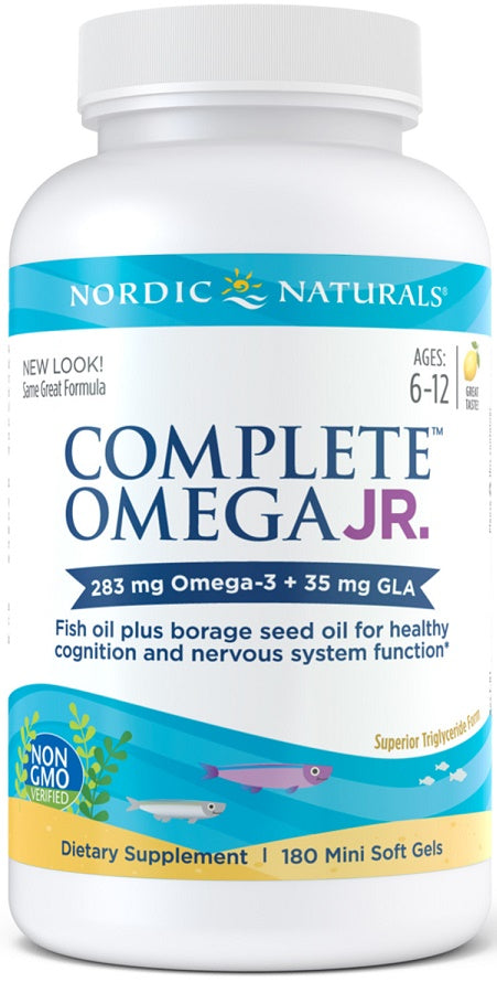 Nordic Naturals Complete Omega Junior 283mg Lemon, 180 Softgels