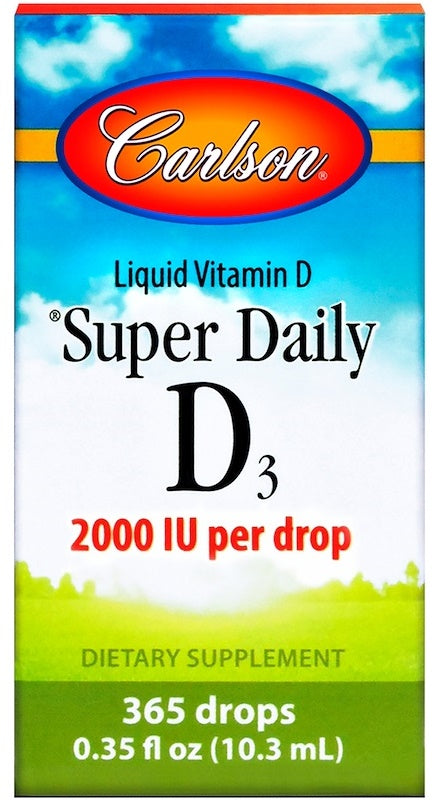 Carlson Labs Super Daily D3 2000 IU, 10 ml.