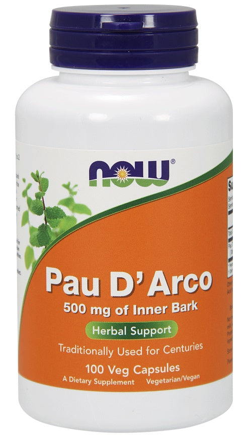 Now Foods Pau D'Arco 500mg, 100 vCapsules