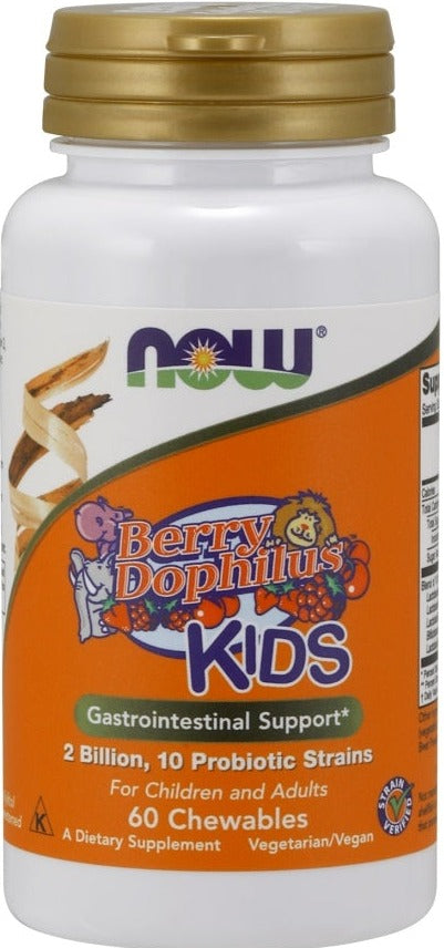 Now Foods BerryDophilus Kids, 60 chewables