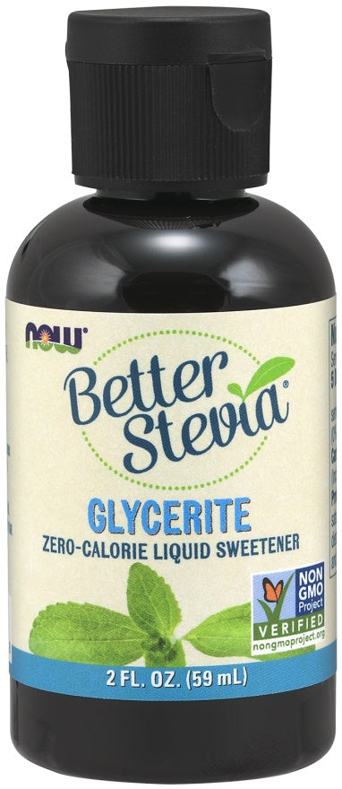 Now Foods Better Stevia Glycerite Alcohol-Free, 59 ml.