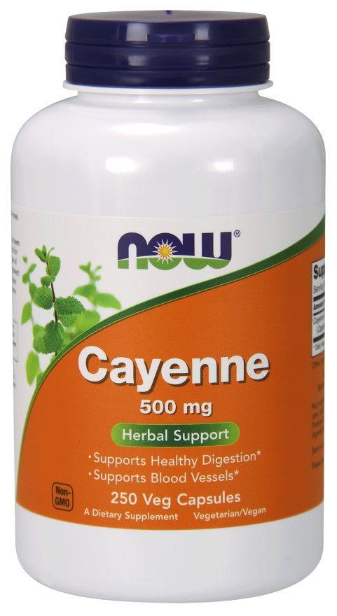 Now Foods Cayenne 500mg, 250 vCapsules