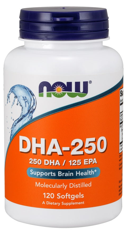 Now Foods DHA-250 250 DHA / 125 EPA, 120 Softgels