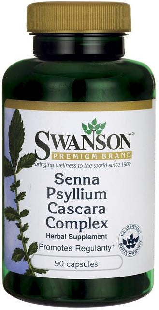 Swanson Senna Psyllium Cascara Complex, 90 Capsules