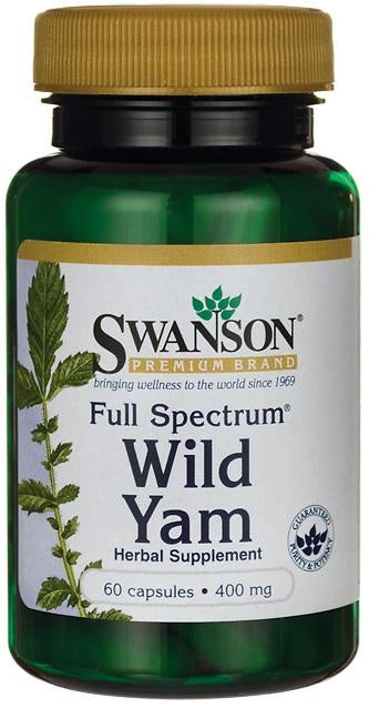 Swanson Full Spectrum, Wild Yam 400mg, 60 Capsules