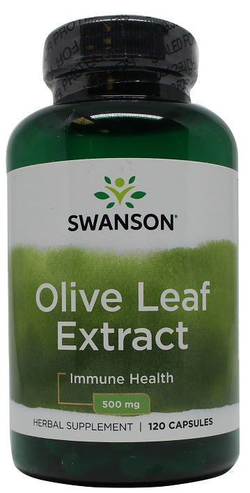 Swanson Olive Leaf Extract 500mg, 120 Capsules