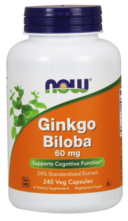 Now Foods Ginkgo Biloba 60mg, 240 vCapsules
