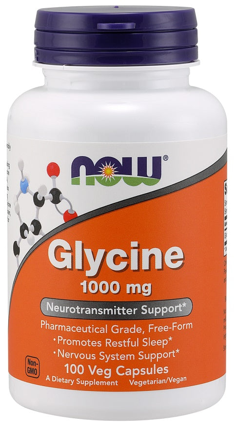 Now Foods Glycine 1000mg, 100 vCapsules