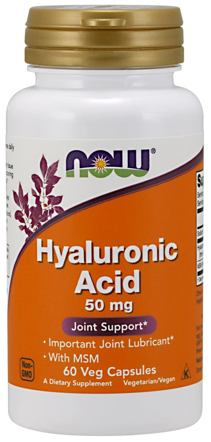 Now Foods Hyaluronic Acid with MSM 50mg, 60 vCapsules