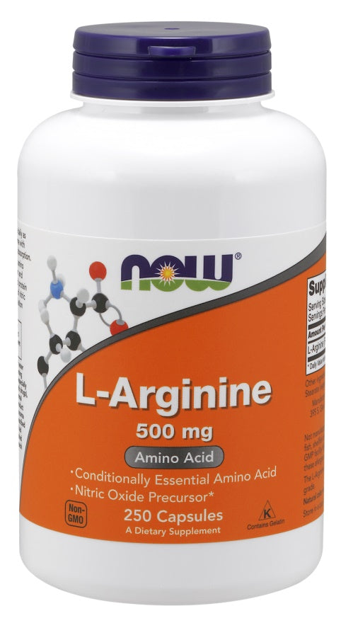 Now Foods L-Arginine 500mg, 250 Capsules